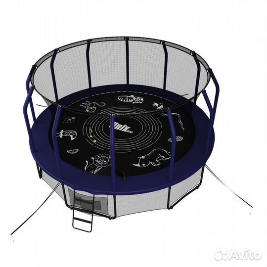 Батут unix line supreme game 16 ft (blue)
