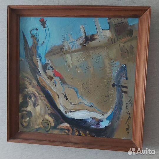 Картина маслом на холсте бу