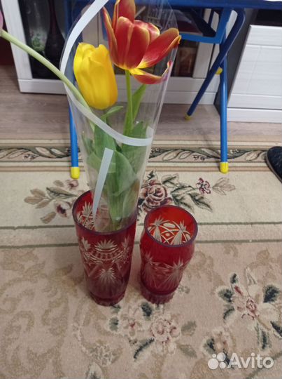 Ваза для цветов стекло