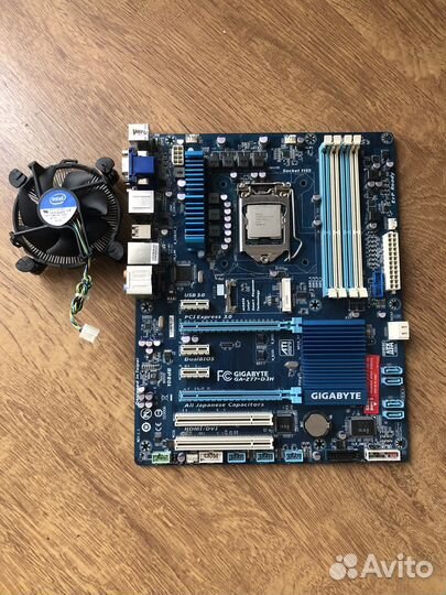 Материнская плата с процессором