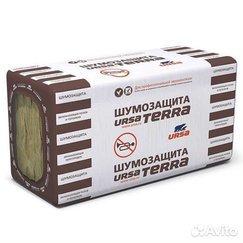 Звукоизоляция ursa terra Шумозащита 1200-610-50