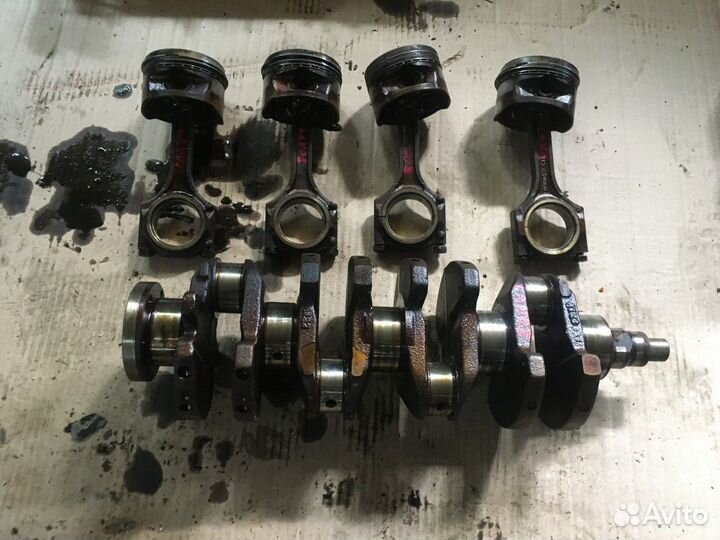 Шатуны с поршнями (Chevrolet Lanos, Daewoo Nexia)