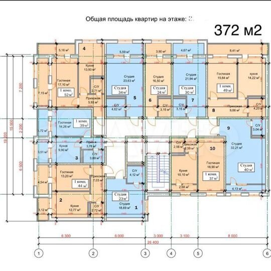1-к. квартира, 37 м², 7/12 эт.