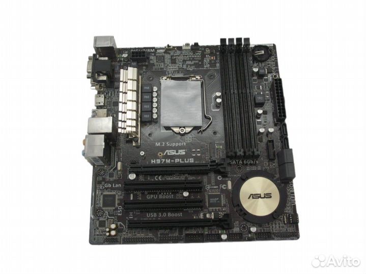 Материнская плата S-1150 asus H97M-plus H97/4xDDR3
