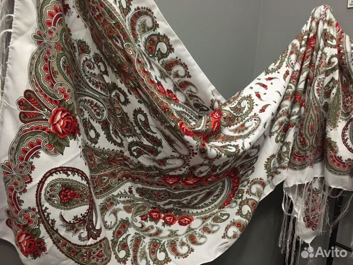 Шарф платок палантин стиль павловско-пасадский
