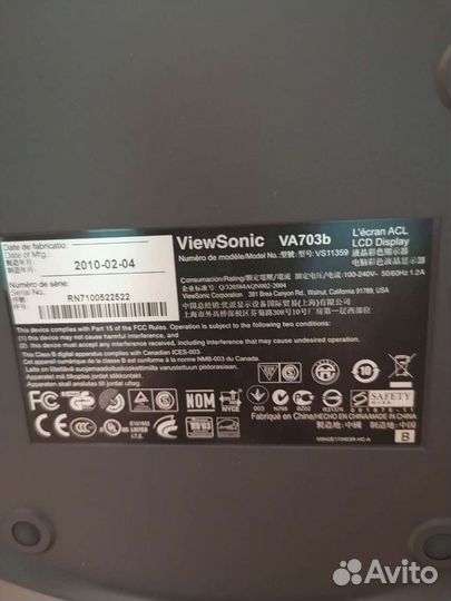 Монитор viewsonic