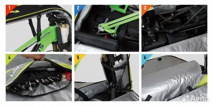 Сумка для перевозки велосипеда Nooyah BK007S-С bike. Серый