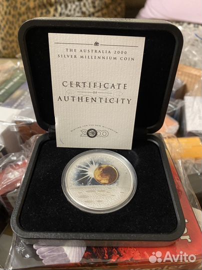 Монета Австралия 1 доллар 2000.Миллениум.Космос
