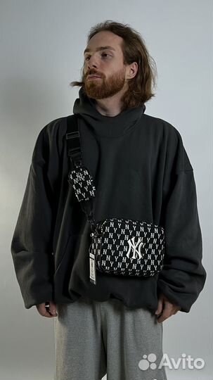 Сумка new era mlb monogram черная большая