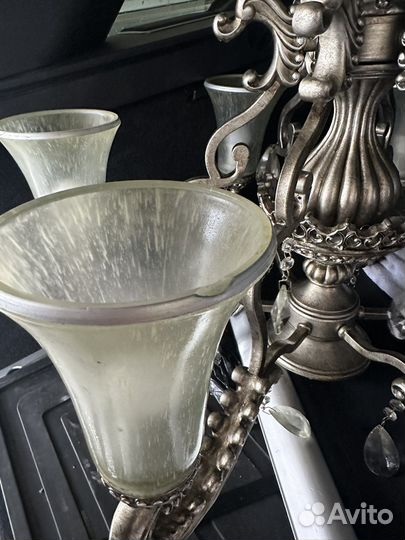 Люстра стариная винтажная бронза