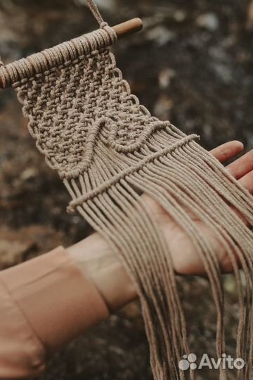 Макраме панно «Волна»