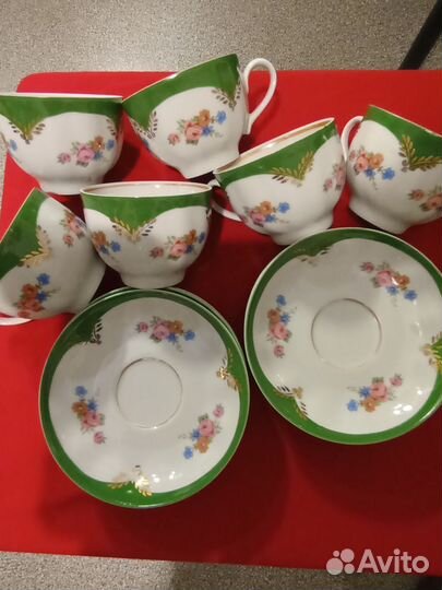 Чайно-кофейный сервиз воспоминание дулево