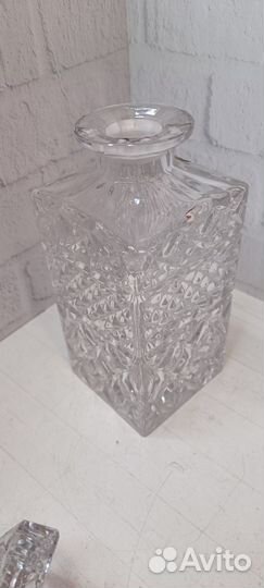 Штоф чешский Богемский хрусталь