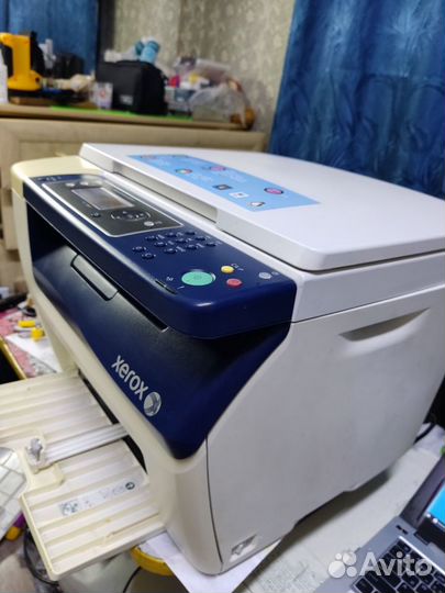 Принтер лазерный мфу цветной xerox workcentre 6015