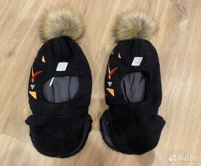 Зимняя шапка-шлем gusti 46-48