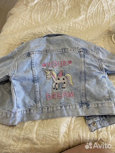 Джинсовая куртка для девочки 86