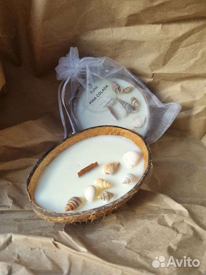 Аромасвечи в кокосе