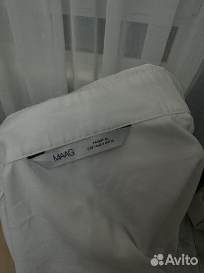 Белая рубашка mango