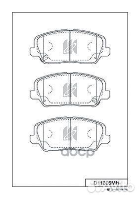 D11305MH-01 колодки дисковые передние Kia Opt