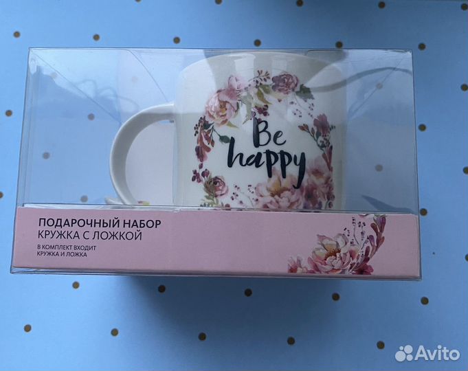 Набор кружка с ложкой