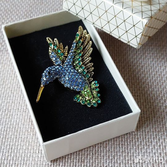 Брошь Птичка