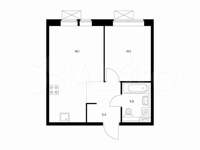 1-к. квартира, 37,5 м², 13/17 эт.