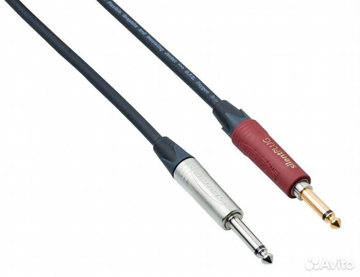 Кабель гитарный Bespeco NC600SL 6 m (прямой/прямой