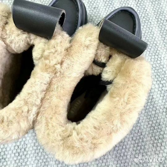 Ботинки женские на меху Miu Miu