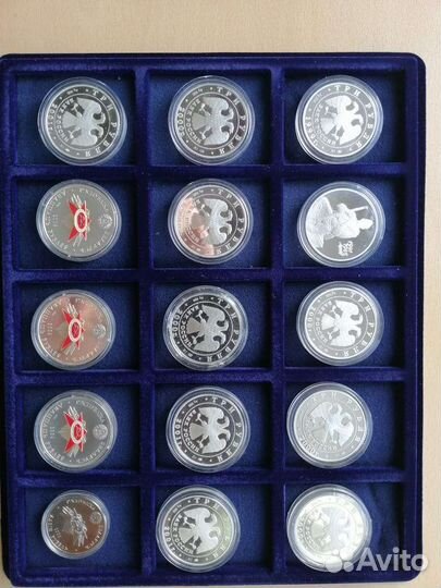 Российские и белорусские памятные монеты, серебро