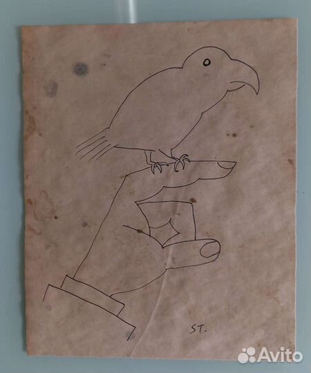 Рисунок, карикатура. Сол Стейнберг(Saul Steinberg)