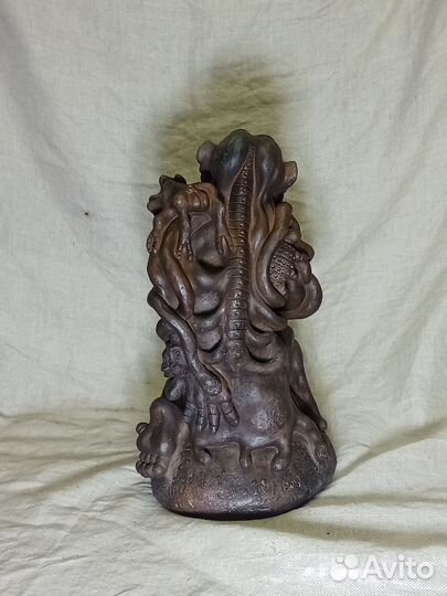 Змей искуситель, глина, Н.Леденейкин