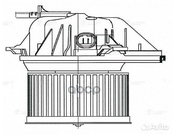 Э/вентилятор отоп. для а/м PSA Berlingo I (96)