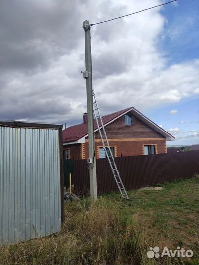 Видеонаблюдение на столб для стройки и не только