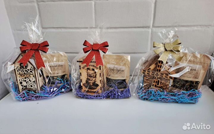 Новогодние подарки, чайный набор,сувениры