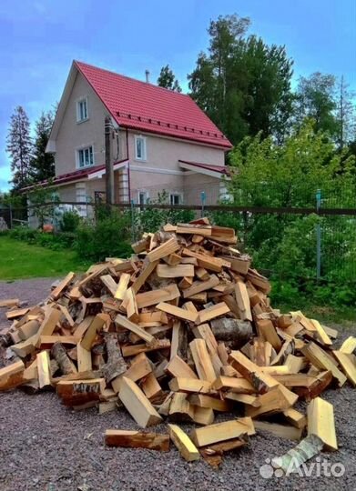 Дрова колотые сухие