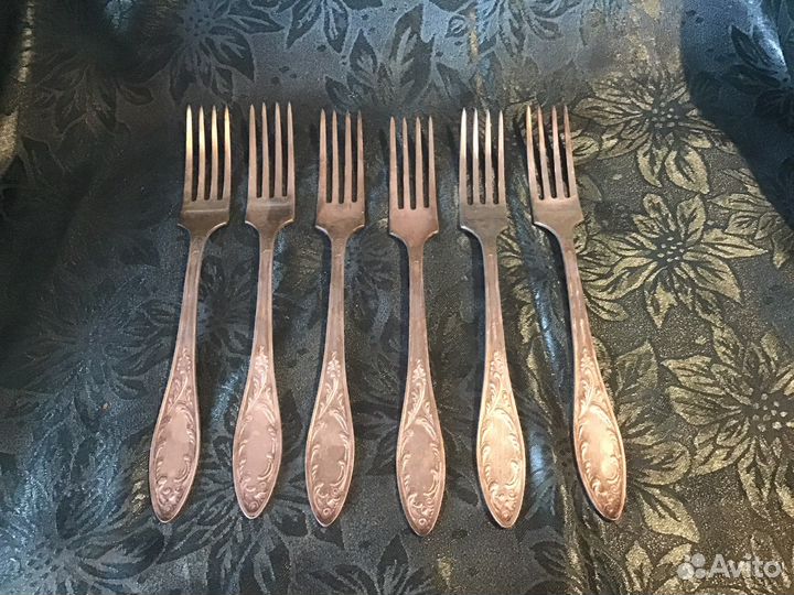 Набор столовых приборов мельхиор СССР