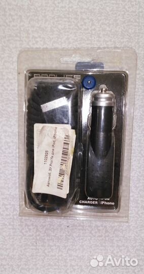 Автозарядка Prolife для iPod, iPhone