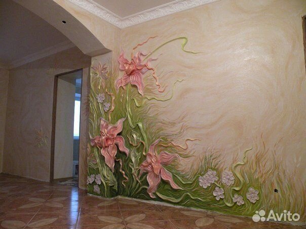 Роспись стен, рельеф,картины, дизайн интерьера