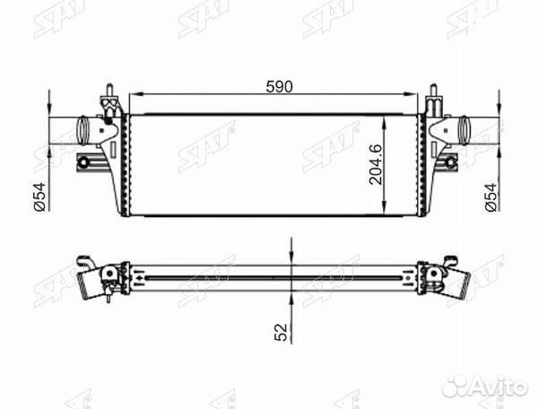 Интеркулер toyota hilux revo 15