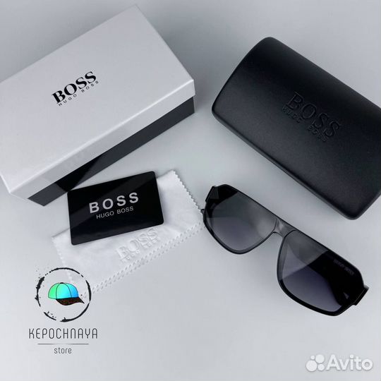 Очки Hugo Boss Премиум Чёрные глянец