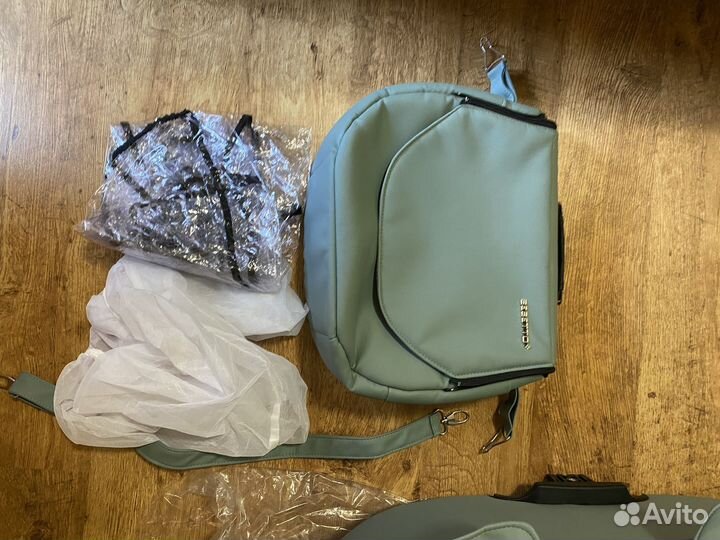 Коляска 2 в 1 Bebetto Luca PRO 07, мятно-зеленая