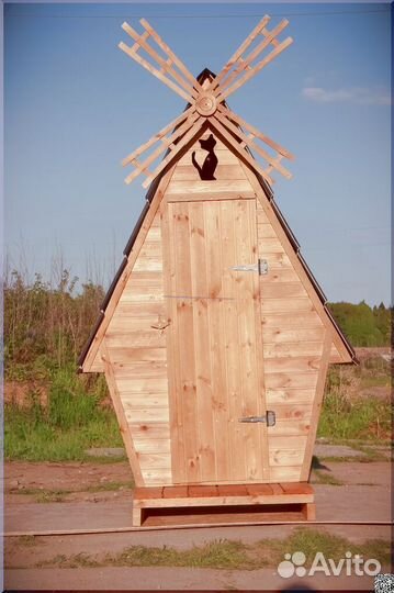 Дачный туалет деревянный TVP567