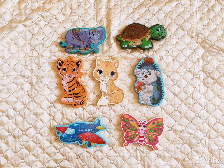 Деревянные пазлы и рамки-вкладыши