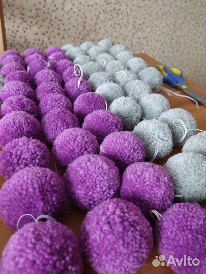 Изготовление помпонов из пряжи
