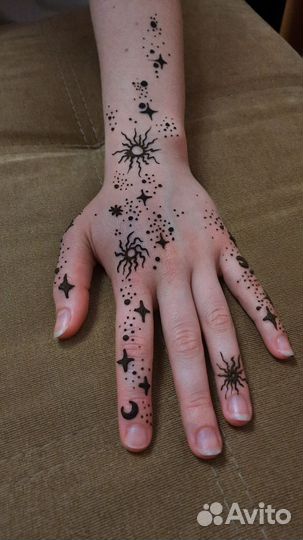 Мехенди, рисунок хной