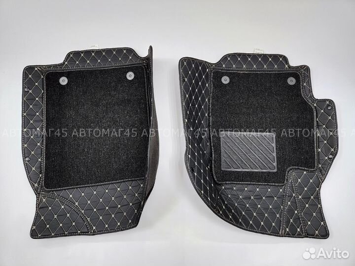 Коврики из эко-кожи + ковролин 5D Camry 2006-2011г