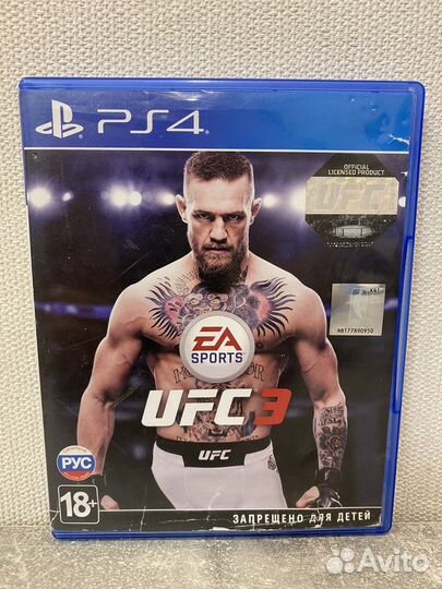 UFC 3 PS4 диск