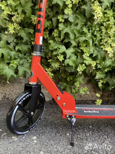 Самокат BiBiTu Sollo Красный неон