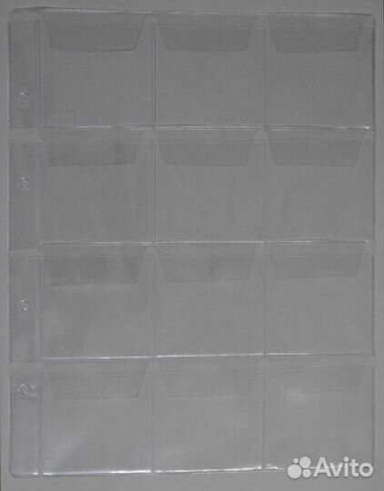 Монетники, листы для монет, календариков,марок