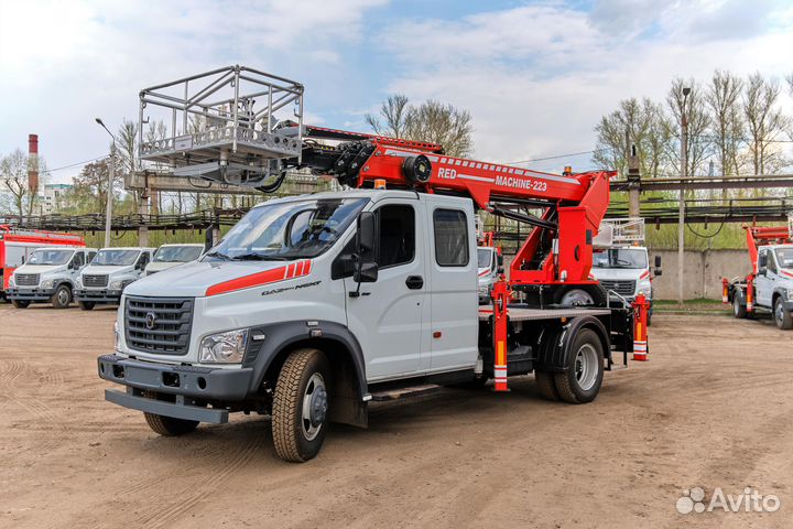 Автогидроподъемник RED machine 22 (двухрядная)